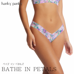 10%OFF 送料無料 hanky panky ハンキーパンキー タンガ Tバック ローライズ レディース 4911  BATHE IN PETALS ベイズ イン ペタルズ ア