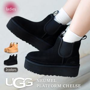 UGG チェルシー ブラック厚底 プラットフォームブーツ UGG W NEUMEL PLATFORM CHELSEA BLACK（アグ ニューメル