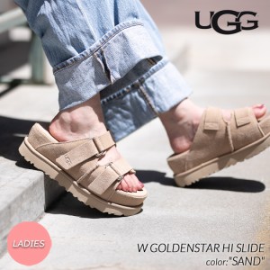 UGG W GOLDENSTAR HI SLIDE SANDAL SAND アグ ウィメンズ ゴールデンスター  ハイ スライド サンダル レディース ( スエード 厚底  ウィ