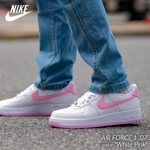 NIKE AIR FORCE 1 07 White Pink ナイキ エアフォース スニーカー ( 白 ホワイト ピンク pink メンズ レディース ウィメンズ FJ4146-101 