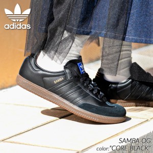 adidas SAMBA OG CORE BLACK アディダス サンバ スニーカー ( 黒 ブラック ガムソール メンズ レディース ウィメンズ IE3438 )