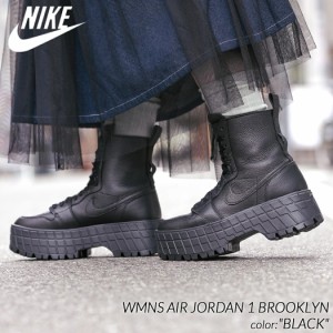 NIKE WMNS AIR JORDAN 1 BROOKLYN BLACK ナイキ ウィメンズ エアジョーダン ブルックリン スニーカー ( 黒 厚底 レディース FJ5737-001 )