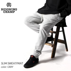 REIGNING CHAMP SLIM SWEATPANT GRAY レイニングチャンプ スリム スウェットパンツ ( レーニングチャンプ スエットパンツ グレー RC-5075