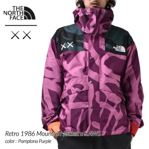 日本未発売 KAWS x The North Face Retro 1986 Mountain Jacket Pamplona Purple ザ ノースフェイス カウズ レトロ マウンテン ジャケッ