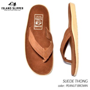 【国内正規品】ISLAND SLIPPER SUEDE THONG "PEANUT BROWN" アイランド スリッパ トング スエード サンダル ( 茶 ビーチ メンズ PT203 )