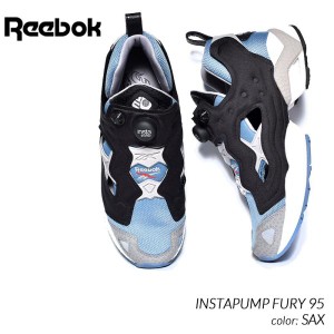 REEBOK INSTAPUMP FURY 95 SAX リーボック インスタ ポンプフューリー スニーカー ( 黒 ブラック 青 サックス メンズ レディース ウィメ