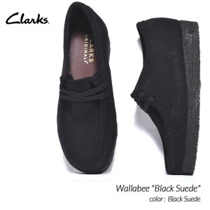 Clarks W Wallabee Black Suede クラークス ワラビー シューズ ( 黒 ブラック 靴 スエード ブーツ boots レディース ウィメンズ 26155522