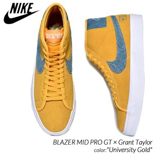 海外限定 NIKE SB BLAZER MID PRO GT × Grant Taylor "University Gold" ナイキ ブレイザー ミッド スニーカー ブレーザー FD0269-700