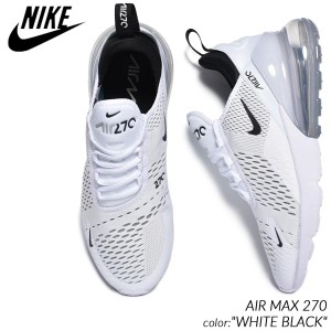 NIKE AIR MAX 270 WHITE BLACK ナイキ エアマックス スニーカー ( 白 ホワイト 黒 ブラック 90 95 97 メンズ AH8050-100 )