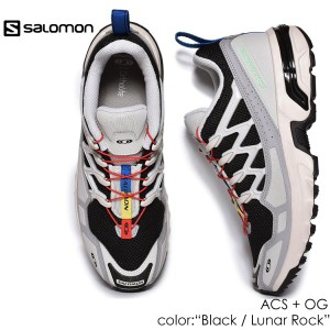 SALOMON ACS + OG Black / Lunar Rock サロモン エーシーエス スニーカー ( 黒 ブラック シューズ 靴 メンズ レディース ウィメンズ L471