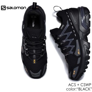 SALOMON ACS + CSWP BLACK サロモン エーシーエス スニーカー ( 黒 ブラック シューズ 靴 メンズ レディース ウィメンズ L47307800 )