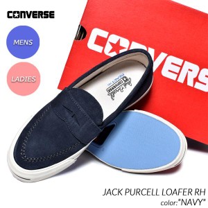 CONVERSE JACK PURCELL LOAFER RH NAVY コンバース ジャックパーセル ローファー スニーカー ( 紺 ネイビー スエード 33301250 )