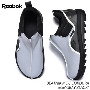 REEBOK BEATNIK MOC CORDURA GRAY BLACK リーボック ビートニック モック スニーカー ( グレー 黒 レディース ウィメンズ スリッポン 100