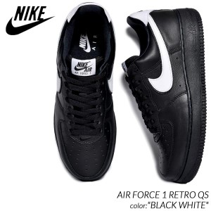 NIKE AIR FORCE 1 RETRO QS BLACK WHITE ナイキ エアフォース レトロ スニーカー ( AF1 白 黒 ホワイト ブラック メンズ レディース CQ04