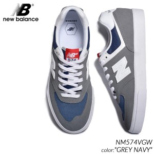 海外限定 NEW BALANCE NUMERIC NM574VGW GREY NAVY ニューバランス ヌメリック スニーカー ( 日本未発売 紺 ネイビー メンズ )