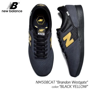 海外限定 NEW BALANCE NUMERIC NM508CAT Brandon Westgate BLACK YELLOW ニューバランス ヌメリック スニーカー ( 日本未発売 黒 )