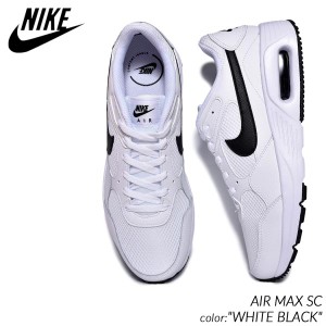 NIKE AIR MAX SC WHITE BLACK ナイキ ウィメンズ エアマックス エスシー スニーカー ( 白 黒 ホワイト ブラック 90 95 97 AM CW4555-102 