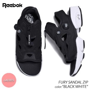 REEBOK INSTAPUMP FURY SANDAL ZIP BLACK WHITE リーボック インスタ ポンプフューリー サンダル スライド 黒 レディース ウィメンズ 100