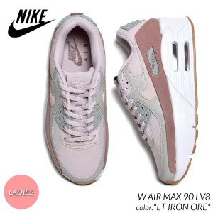 NIKE W AIR MAX 90 LV8 LT IRON ORE ナイキ ウィメンズ エアマックス スニーカー ( ピンク PINK 白 ホワイト 厚底 レディース FD4328-001