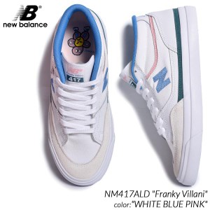 海外限定 NEW BALANCE NUMERIC NM417ALD Franky Villani WHITE BLUE PINK ニューバランス ヌメリック スニーカー ( 日本未発売 白 )