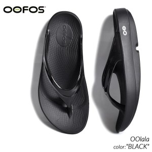 OOFOS OOlala "BLACK" ウーフォス ウーララ サンダル ( SANDAL スライド トング 黒 ブラック リカバリーサンダル メンズ レディース ウィ