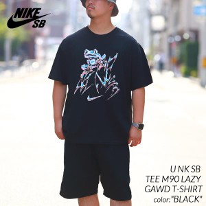 海外限定 NIKE SB U NK SB TEE M90 LAZY GAWD T-SHIRT BLACK ナイキ スケート Tシャツ 日本未発売 TEE SKATE 黒 FZ5285-010