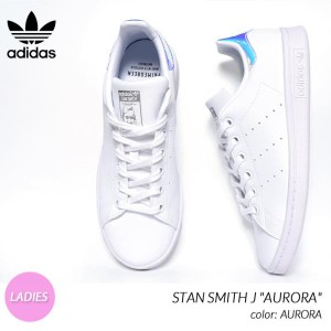 adidas STAN SMITH J AURORA アディダス スタンスミス スニーカー ( 白 ホワイト オーロラ レディース ウィメンズ FX7521 )