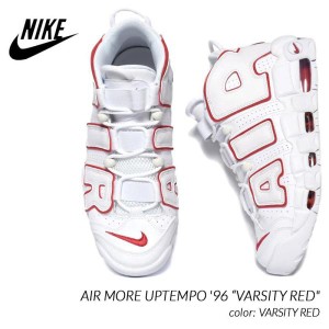 NIKE AIR MORE UPTEMPO '96 “VARSITY RED" ナイキ エア モア アップテンポ スニーカー ( モアテン 白 赤 レッド メンズ ピッペン 921948