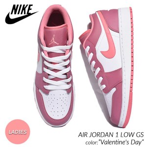 NIKE AIR JORDAN 1 LOW GS Valentines Day ナイキ エアジョーダン ロー スニーカー ( ピンク 白 レディース ウィメンズ バレンタイン 553