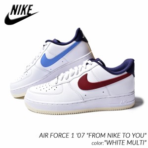 海外限定 NIKE AIR FORCE 1 07 FROM NIKE TO YOU WHITE MULTI ナイキ エアフォース スニーカー ( 日本未発売 白 ホワイト メンズ FV8105-