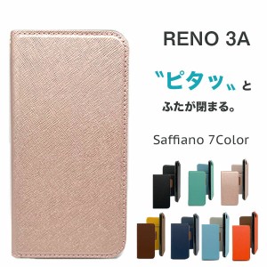 Reno 3A ケース おしゃれ バイカラー reno 3a ケース 韓国 手帳型 耐衝撃 Reno3A カバー 手帳 手帳型ケース スマホカバー スリム マグネ