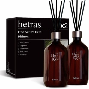 HETRAS ヘトラス プレミアム ティーフューザー 500ml  2個セット 香水 ロマンチック リラックス ウッディ グレープフルーツ