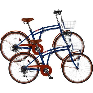 【送料無料/直送】|２４型折畳自転車　シンプルスタイル　ＰＬ２４６ＢＳ　２台組|ＳＳ−ＰＬ２４６ＢＳ（×２）