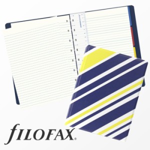 ファイロファックス filofax ノートブック NoteBooks パターン Patterns A5サイズ ストライプ Stripes レザー調 ソフト ギフト プレゼン