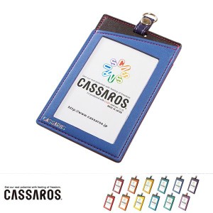 キャサロス カラー セパレート ＩＤケース 縦 CASSAROS ICカード ビジネスカード メンズ レディース ギフト