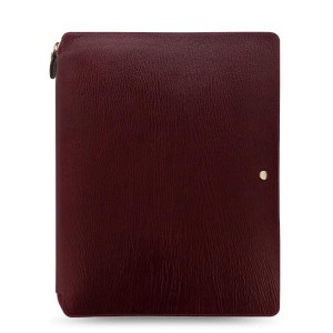 ファイロファックス ノートカバー 多機能フォルダー A4サイズ ジップ チェスターフォリオ Chester Zip Folio Red Filofax