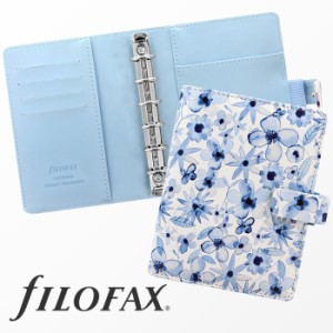 ファイロファックス filofax パターン Patterns ポケットサイズ IndigoFloral インディゴフローラル システム手帳 花柄 ギフト プレゼン