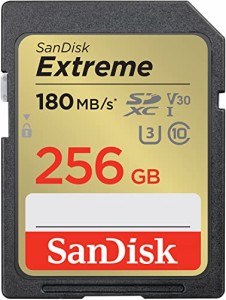 SanDisk (サンディスク) 256GB Extreme (エクストリーム) SDXC UHS-I メモリーカード - C10/U3/V30