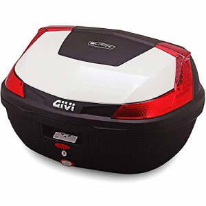 GIVI(ジビ) バイク用 リアボックス モノロック 47L BLADEシリーズ B47B912 パールホワイト塗装 レッドレンズ 76883