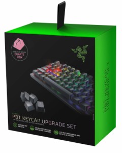 Razer PBT Keycap Quartz Pink - US ゲーミングキーキャップ メカニカルキーボード交換用 ピンク 二色成型 PBT