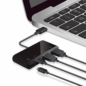 エレコム USBハブ USB Type c USB3.1Gen2 (Aメス2ポート/ Type-Cメス2ポート) バスパワー【PD対応】MacB