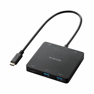 エレコム USB3.1 Type-C ハブ 3ポート(A×2/Type-C×1)+HDMI出力+PC充電用Type-C×1 バスパワー MacB