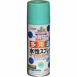 アサヒペン 水性多用途スプレー 420ML ミントグリーン