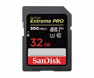 【 サンディスク 正規品 】 SDカード 32GB SDHC Class10 UHS-II V90 読取最大300MB/s SanDisk Ex