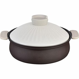 和平フレイズ 卓上鍋 24cm 軽い 土鍋風 洗いやすい ふっ素樹脂加工 IH・ガス対応 いい和 RB-2092