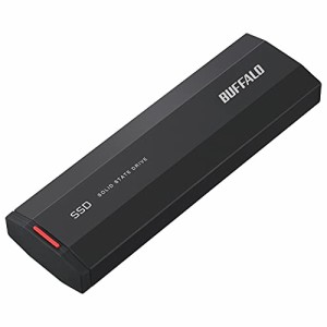 バッファロー SSD 外付け 500GB 小型 コンパクト ポータブル USB3.2Gen2 2000MB/s ブラック SSD-PHE500U