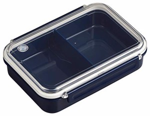 OSK(オーエスケー) まるごと冷凍弁当 仕切り付 ネイビー 800ml 日本製 食洗機 電子レンジ対応 ロック パッキン付き おしゃれ シンプ