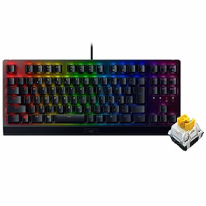 Razer ゲーミングキーボード テンキーレス メカニカルキーボード BlackWidow V3 Tenkeyless JP - Yellow