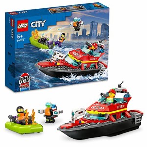 レゴ(LEGO) シティ 消防レスキューボート 60373 おもちゃ ブロック プレゼント レスキュー 乗り物 のりもの 男の子 女の子 5歳以