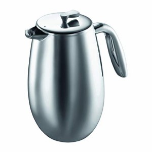 BODUM ボダム COLUMBIA コロンビア ダブルウォール フレンチプレス コーヒーメーカー 1L シルバー 【正規品】 1308-16